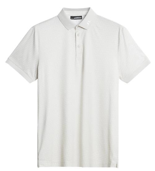 J.Lindeberg Tour Tech Print Herren Poloshirt, shadow bridge moonbeam