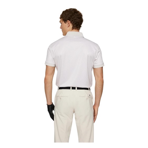 J.Lindeberg Tour Tech Print Herren Poloshirt, shadow bridge moonbeam