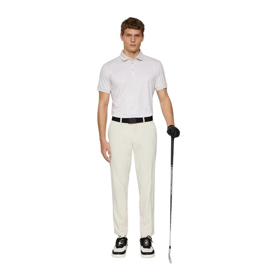 J.Lindeberg Tour Tech Print Herren Poloshirt, shadow bridge moonbeam