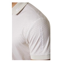 J.Lindeberg Tour Tech Print Herren Poloshirt, shadow bridge moonbeam