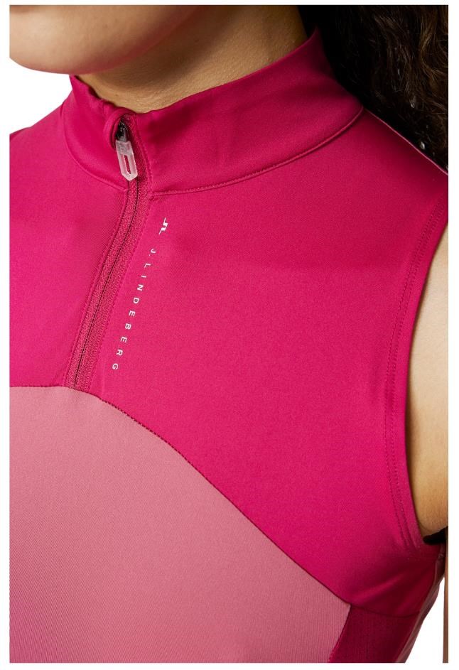 J.Lindeberg Tiana Sleeveless Damen Poloshirt, rose wine