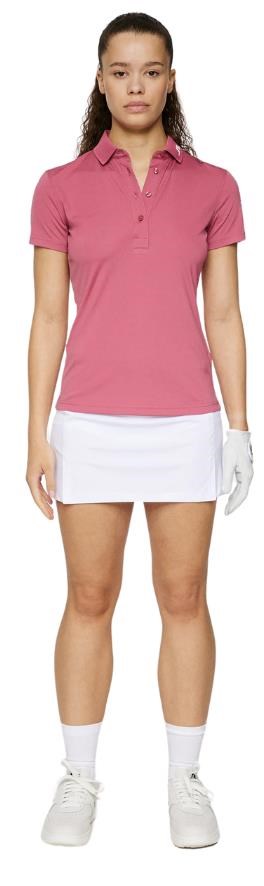 J.Lindeberg Tour Tech Damen Poloshirt, rose wine
