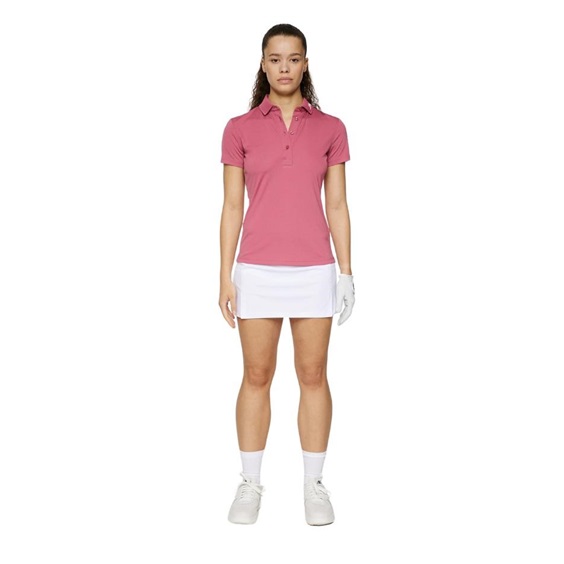 J.Lindeberg Tour Tech Damen Poloshirt, rose wine