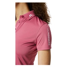 J.Lindeberg Tour Tech Damen Poloshirt, rose wine