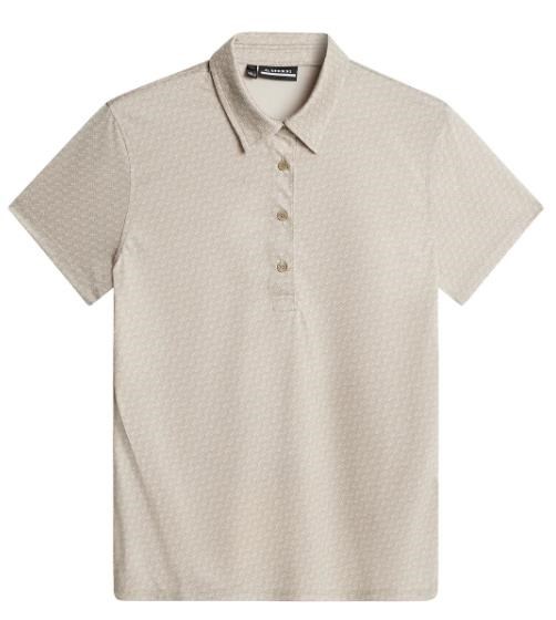 J.Lindeberg Caitlyn Damen Polo, shadow bridge khaki