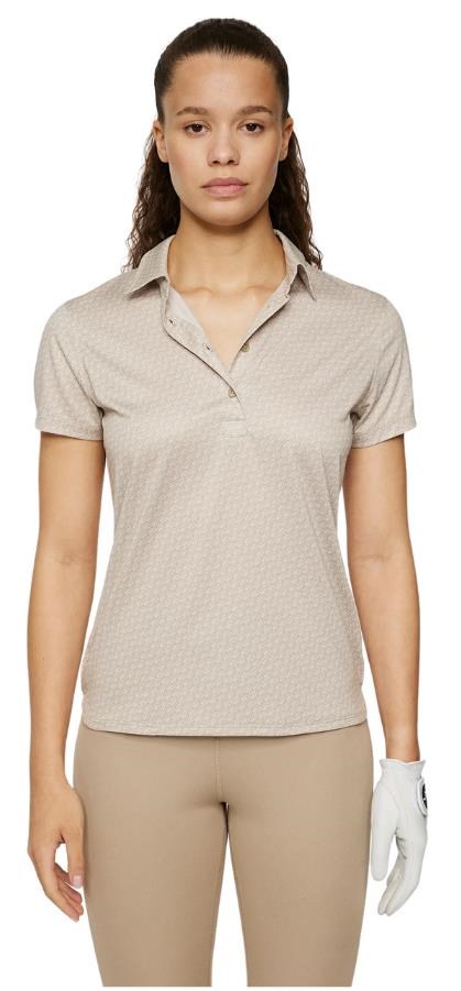 J.Lindeberg Caitlyn Damen Polo, shadow bridge khaki
