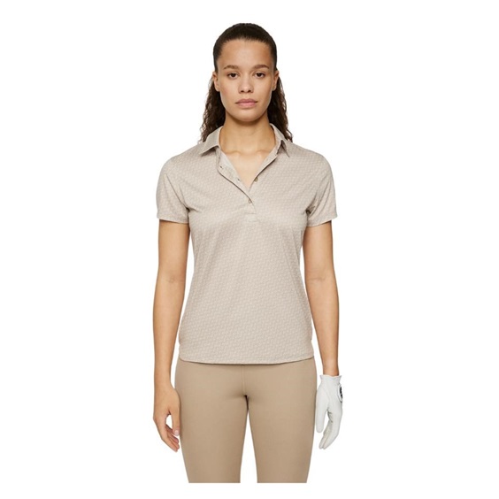 J.Lindeberg Caitlyn Damen Polo, shadow bridge khaki