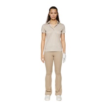 J.Lindeberg Caitlyn Damen Polo, shadow bridge khaki