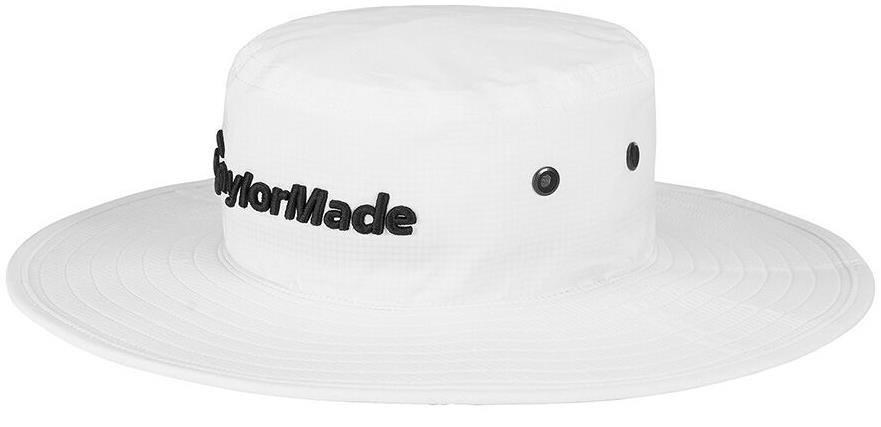 TaylorMade Metal Eyelit Herren Bucket Hut, weiss