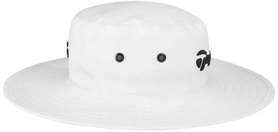 TaylorMade Metal Eyelit Herren Bucket Hut, weiss