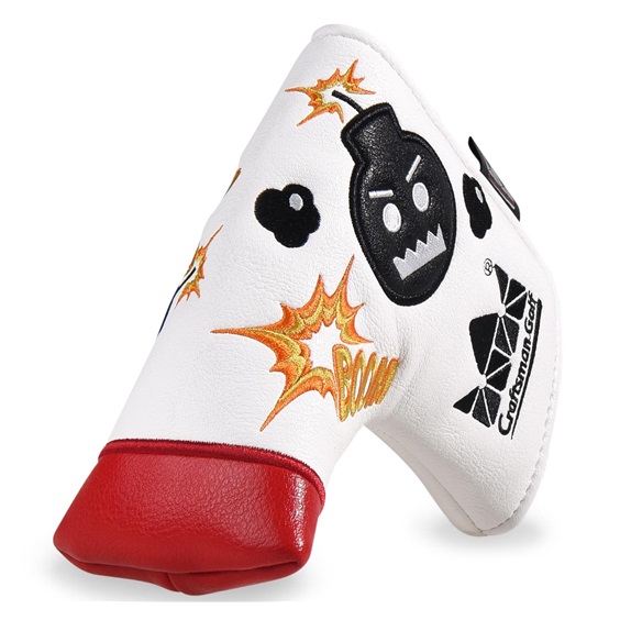 White Bomb Putter headcover