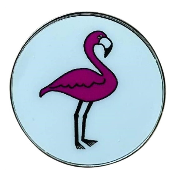 Magnetischer Golfmarker - Flamingo