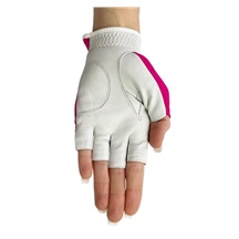 Best of Golf America Half Finger Damen Handschuh - rosa