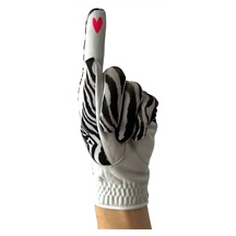 Best of Golf America Zeebra Damen Handschuh, schwarz/weiss