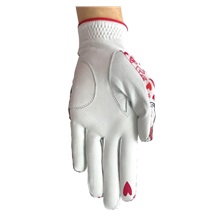 Best of Golf America XOXO Damen Handschuh, weiss/rosa
