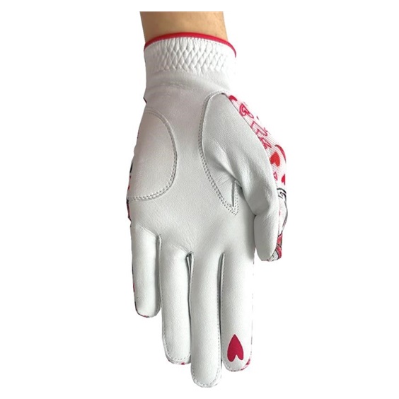 Best of Golf America XOXO Damen Handschuh, weiss/rosa