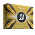 Bridgestone e12 Straight MindSet Golfbälle, gelb