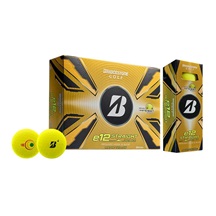 Bridgestone e12 Straight MindSet Golfbälle, gelb