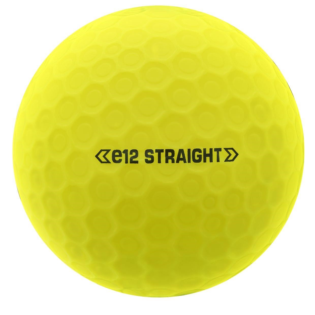 Bridgestone e12 Straight MindSet Golfbälle, gelb