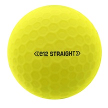 Bridgestone e12 Straight MindSet Golfbälle, gelb