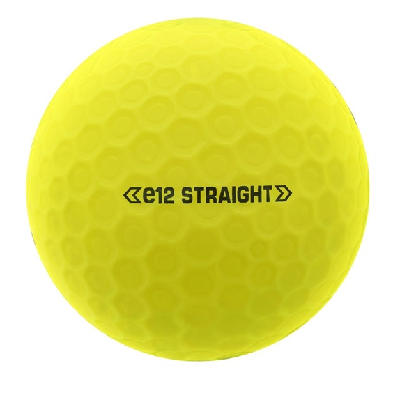 Bridgestone e12 Straight MindSet Golfbälle, gelb