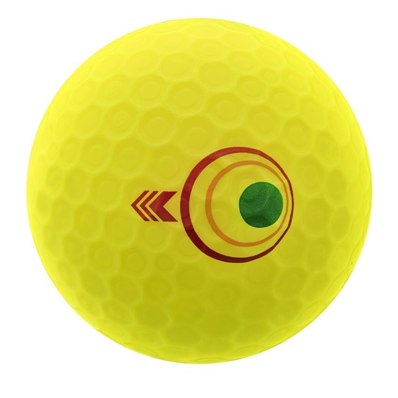 Bridgestone e12 Straight MindSet Golfbälle, gelb
