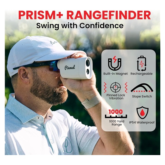 Pinned Prism+ Rangefinder Distanzmesser, rot