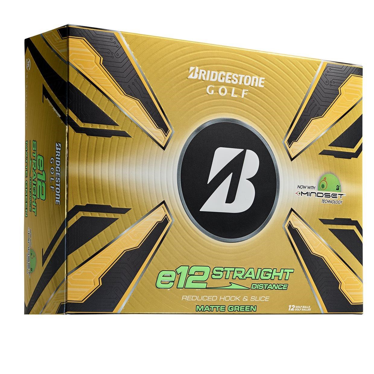 Bridgestone e12 Straight MindSet Golfbälle, grün