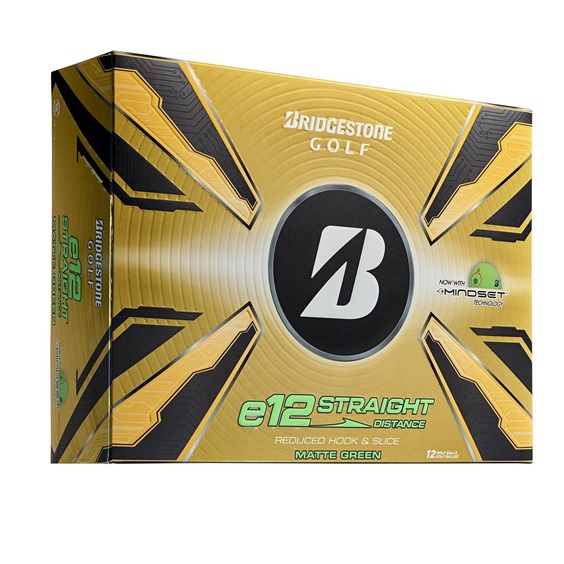 Bridgestone e12 Straight MindSet Golfbälle, grün