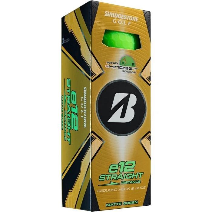 Bridgestone e12 Straight MindSet Golfbälle, grün