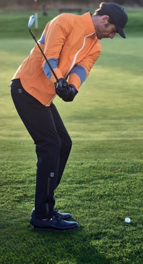 FootJoy HydroLite X wasserdichte Herrenjacke, solar/basalt