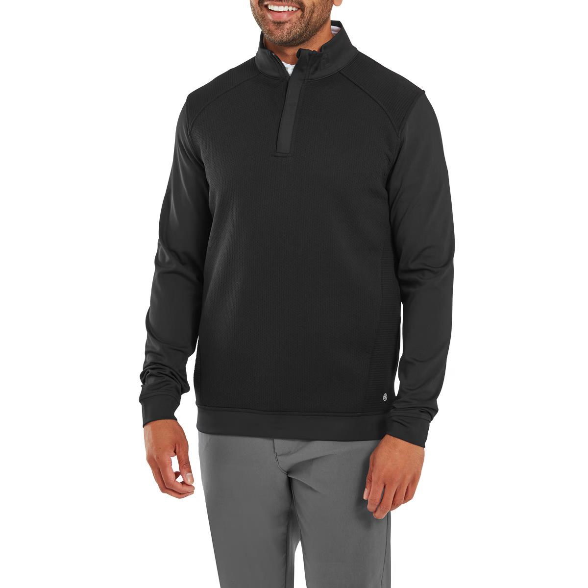Footjoy ThermoSeries Ottoman Midlayer Herren Pullover, schwarz