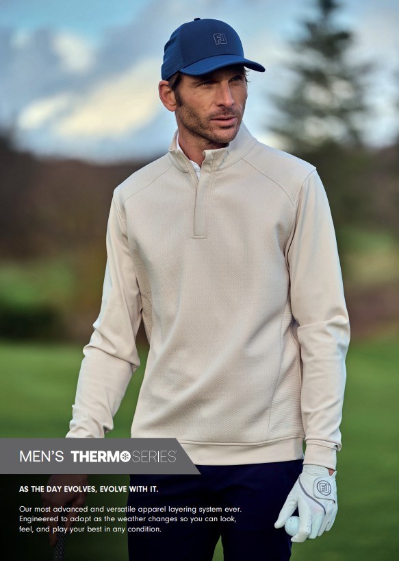 Footjoy ThermoSeries Ottoman Midlayer Herren Sweatshirt, stone