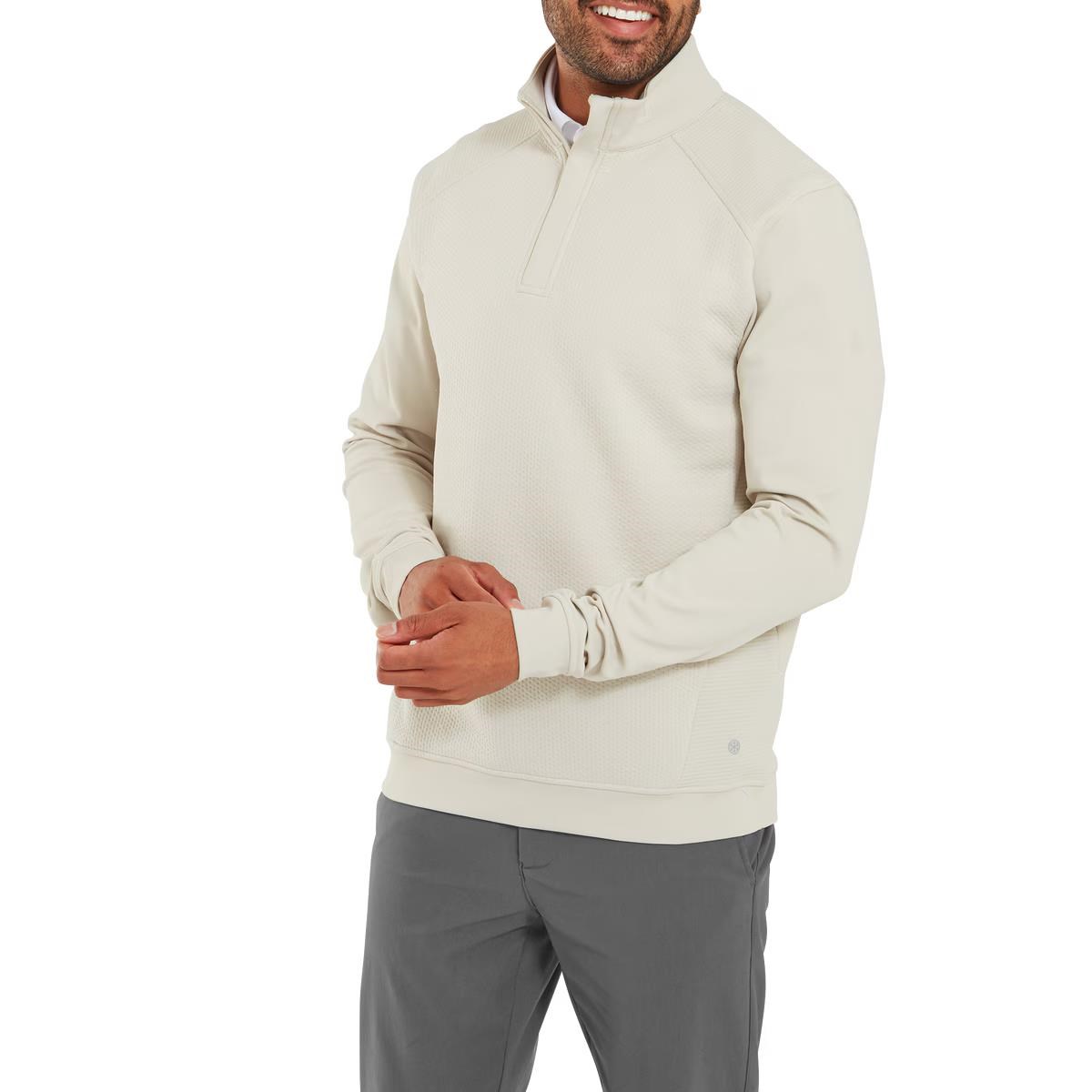Footjoy ThermoSeries Ottoman Midlayer Herren Sweatshirt, stone