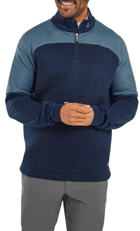 FootJoy ThermoSeries Jacquard Midlayer Herren Sweatshirt, dunkelblau