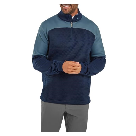 FootJoy ThermoSeries Jacquard Midlayer Herren Sweatshirt, dunkelblau