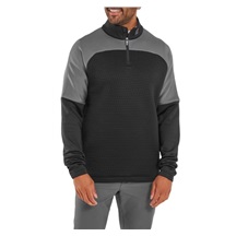 FootJoy ThermoSeries Jacquard Midlayer Herren Sweatshirt, schwarz/grau