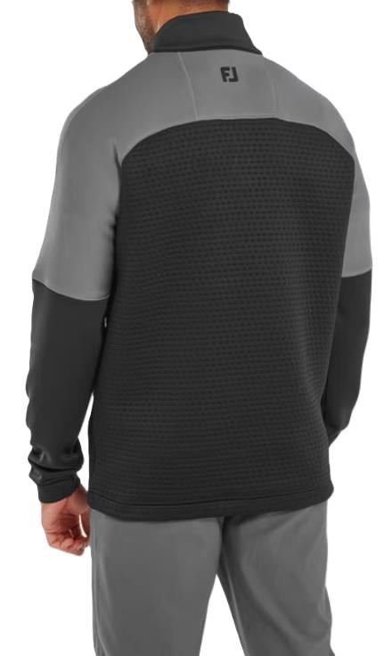 FootJoy ThermoSeries Jacquard Midlayer Herren Sweatshirt, schwarz/grau