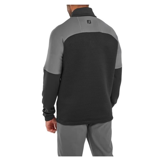 FootJoy ThermoSeries Jacquard Midlayer Herren Sweatshirt, schwarz/grau