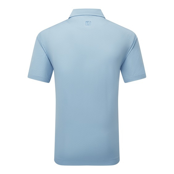 FootJoy Deco Diamond Print Herren Poloshirt, blau