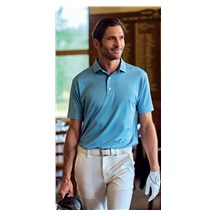 FootJoy Deco Diamond Print Herren Poloshirt, blau