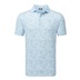 FootJoy GARDEN PRINT Herren Poloshirt, air blau
