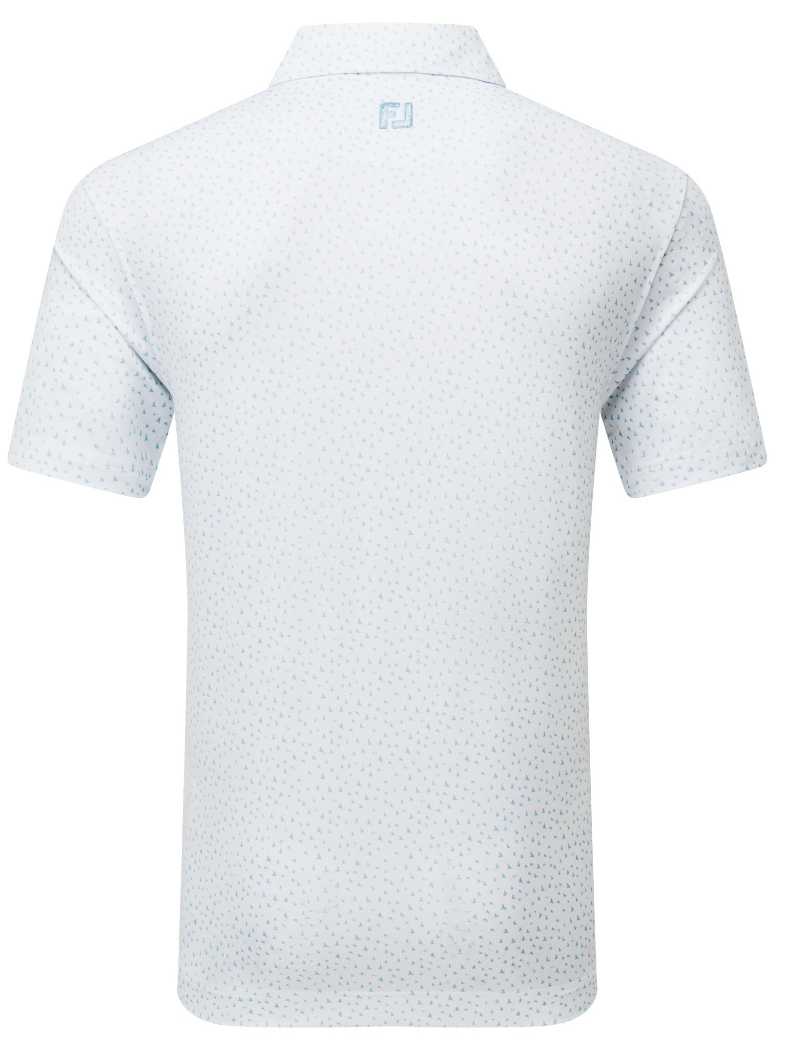 FootJoy BIRD PRINT Herren Poloshirt, weiss/blau