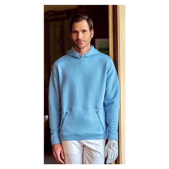 FootJoy Textured Knit Hoodie Herren Sweatshirt, blau