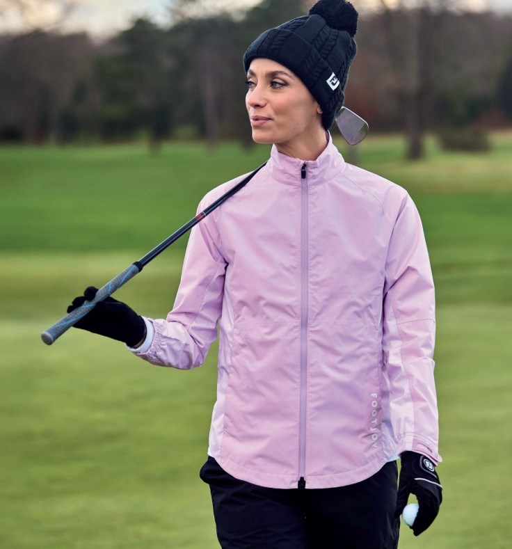 FootJoy HydroLite X Wasserdichte Damenjacke, orchid/white dot