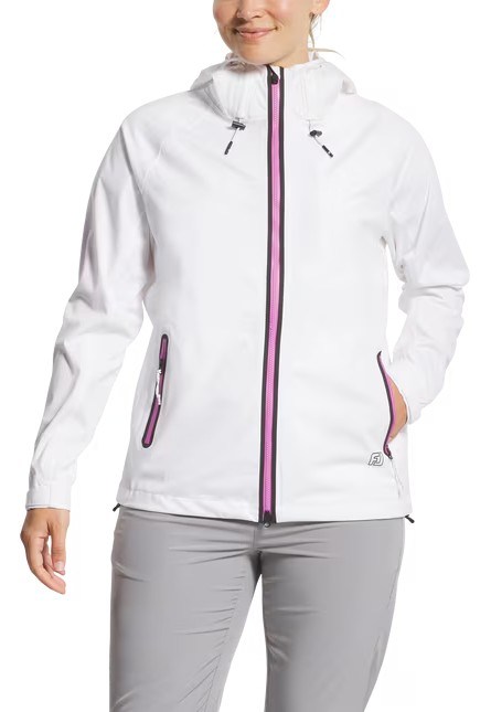 FootJoy HYDROKNIT Wasserdichte Damenjacke, weiss