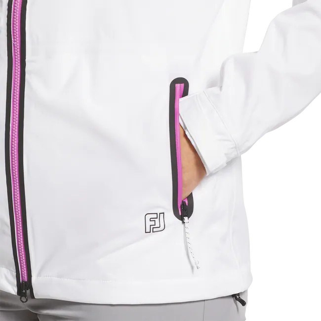 FootJoy HYDROKNIT Wasserdichte Damenjacke, weiss