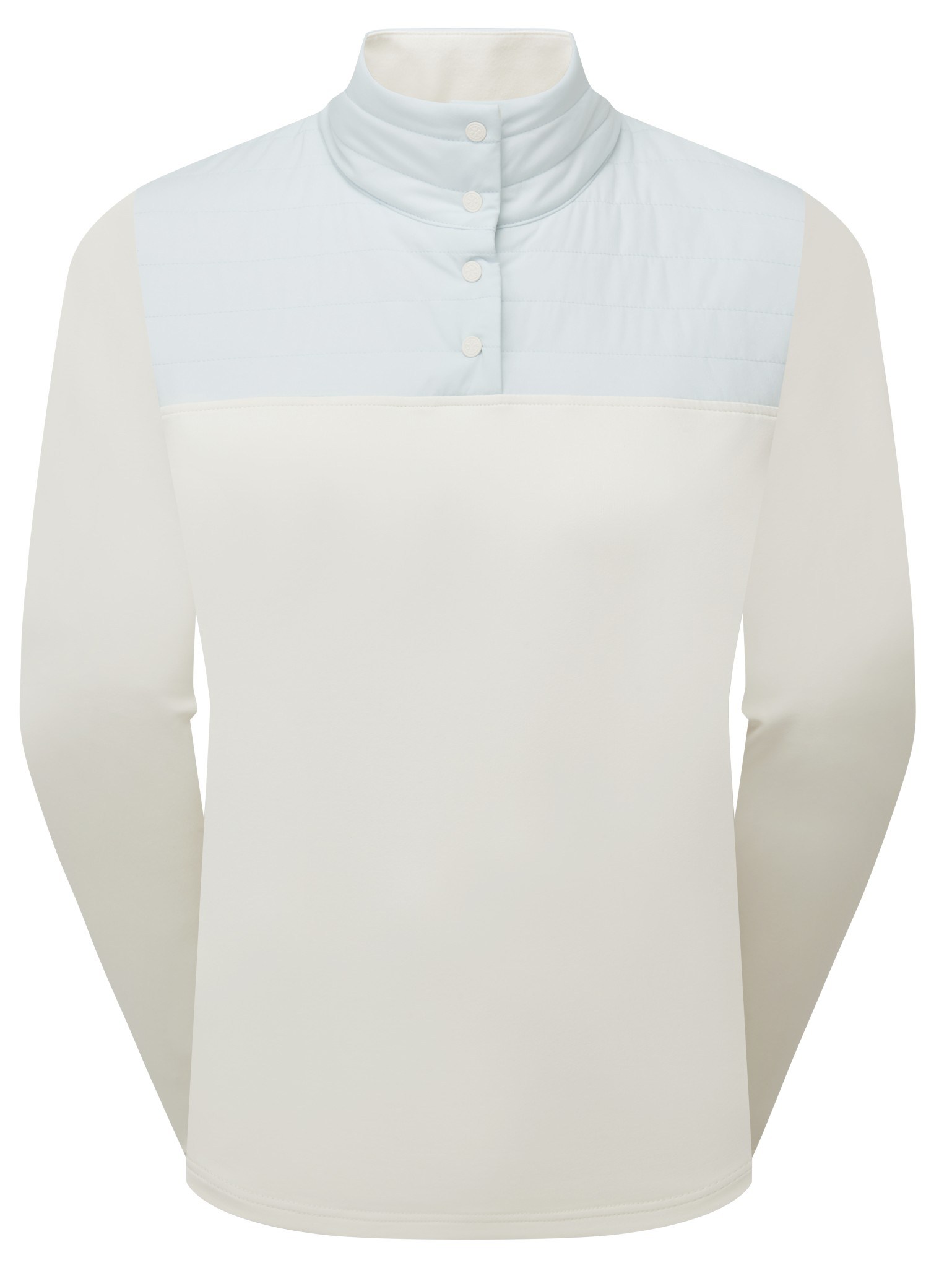 FootJoy ThermoSeries Hybrid Popover Damen Sweatshirt, off white/ice blue