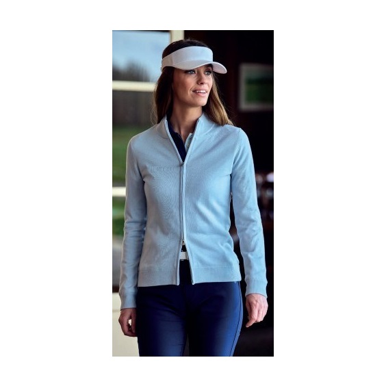 FootJoy DRIRELEASE FULL-ZIP LINED Damen Pullover, skyway