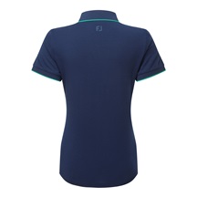 FootJoy NOTCH V Damen Poloshirt, dunkelblau/grün